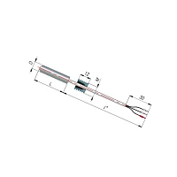 ДТС044-100П.В4.30/5 L=30мм d=8мм М12х1,5мм lкаб=5м УТ000009666