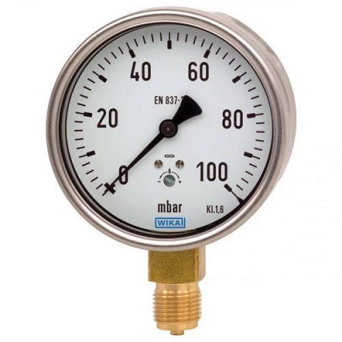 612.20.100 (0...25) mbar кл.1,5 G1/2" Манометр (напоромер) УТ000007008