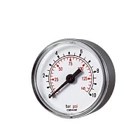 M043-P10 (0...10) bar кл.2,5 R1/8" ОШ Манометр, корпус 40мм, IP42, осевой штуцер R1/8" УТ000017287